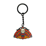 Death Head Moth Enamel Keychain - Glow in the dark!