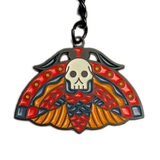 Death Head Moth Enamel Keychain - Glow in the dark!