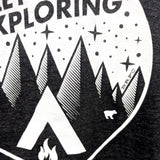 Let's Go Exploring t-shirt - Heather Charcoal