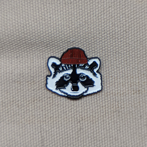 Raccoon in a toque - Enamel Pin - Trash Panda in a beanie – BRFC
