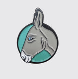 Grey Donkey - Enamel Pin - Donkey Sanctuary of Canada fundraiser